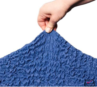 Чехол на 3х местный диван Микрофибра Синий Индиго. Защита мягкой мебели  от животных.