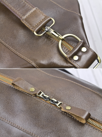 Кожаная дорожная сумка Avellino Premium brown (арт. 
4039-63)