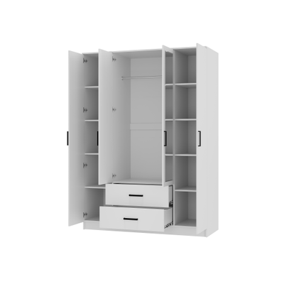 Фьюжн ШК-14 Шкаф 4-х створчатый Белый