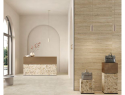 CITYSTONE, керамогранит, 60x60 см, Травертин Линейный Матовый Ректификат (9мм), K951840R