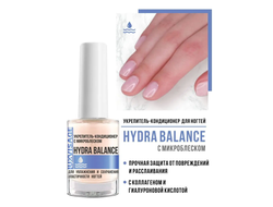 Укрепитель-Кондиционер с микроблеском HYDRA BALANCE для увлажнения и сохранения эластичности ногтей 9г ЛюксВизаж