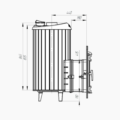 Банная печь Атмосфера XL Пироксенит до 26 м3