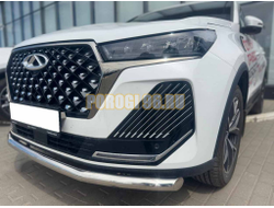 Защита переднего бампера Папа Тюнинг d60 для Chery Tiggo 7 Pro Max 2024-