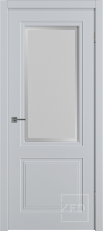 Дверь ПО Quadro 2 grey fresco art cloud