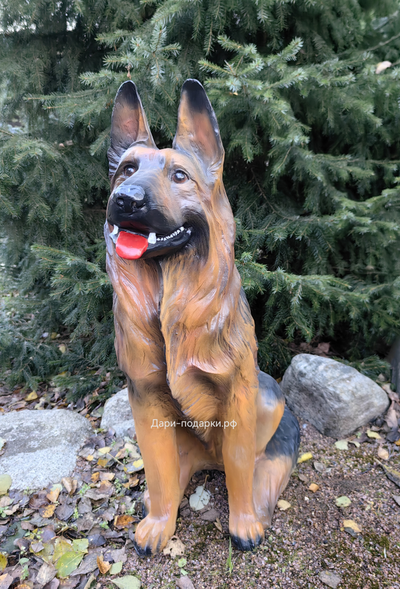 ОВЧАРКА 89*56см  8кг  полистоун Россия  7612/012292*