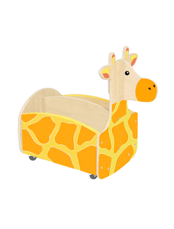 ТУМБА ДЛЯ ИГРУШЕК И ПОСОБИЙ 35 ЖИРАФ С ДЕКОРОМ