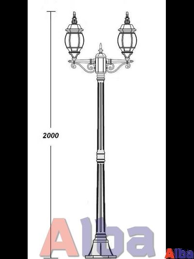 Садово парковый светильник America S 408 А gold