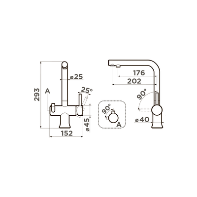 Смеситель OMOIKIRI HOTARU R