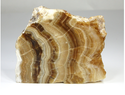 Оникс мраморный, срез полированный с одной стороны, Туркмения (100*83*37 мм, 477 г) №24946