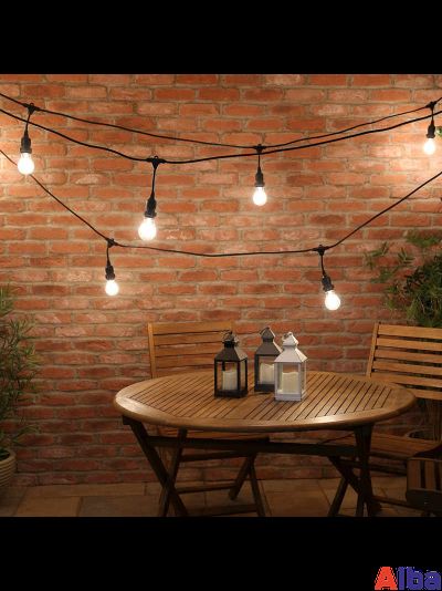 Ламполайт 10*0,2 м, черный провод