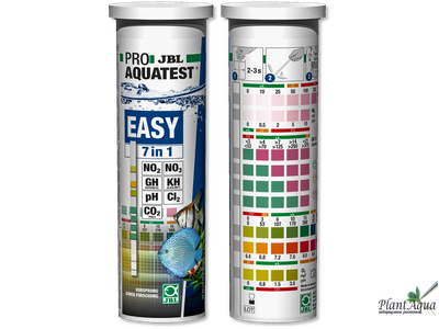Тест 6 в 1 JBL EasyTest, тест полоски, pH,KH, GH,NO2,NO3, 50 шт