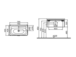 Шкаф с раковиной VitrA Nest Trendy (с 1 ящиком, 80 см, цвет натуральная древесина), 56138