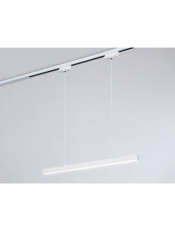 Трековый однофазный подвесной светодиодный светильник GL 6783 WH белый LED 24W 4200K 600*22*1025