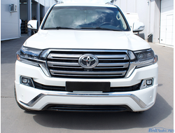Передний обвес Land Cruiser 200 Executive White белый