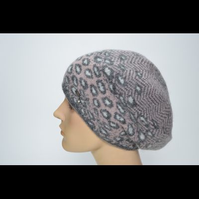 Берет Vizio 1359 Италия розовый зима 2024 2025