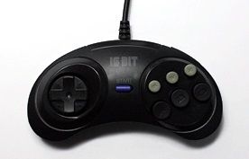 Джойстик Sega 16-bit (черный)