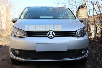 Защита радиатора Volkswagen Touran 2011- / Volkswagen Caddy 2010-2015 black