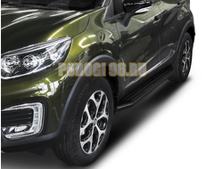 Пороги для Renault Kaptur черные