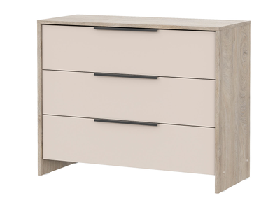 Камелия комод 3 ящика Дуб Эндгрейн/Меланж