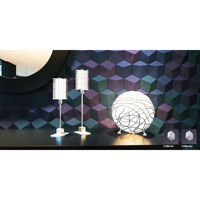 Гипсовая панель CUBE артикул E-0021