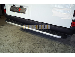 Задняя подножка алюминиевая с пластиковой накладкой 1720 мм ТСС для Sollers Atlant 2023-