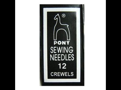 04162 PONY Иглы для вышивания разм.12 уп.25 шт