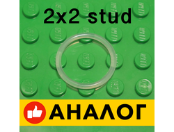 !АНАЛОГ! Rubber Belt Small  Round Cross Section  - Approx. 2 x 2, Trans-Clear (x71)