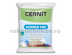 полимерная глина Cernit Number One, цвет-spring green 603 (весенняя зелень), вес-56 грамм