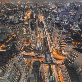 Фотопанно Flizelini 1048-3F Ночной город с высоты