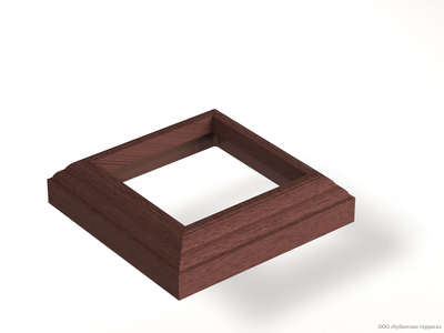 Юбка столба ДПК Woodvex Select Темно-коричневый