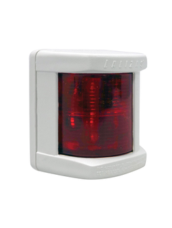 Огонь бортовой красный серии Classic 12, белый корпус