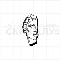 Штамп голова скультптуры