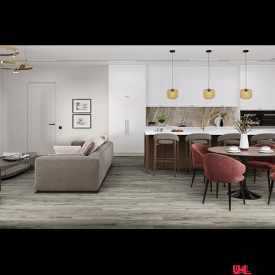 Кварцвиниловая плитка Damy Floor Family LVT Дуб Рустикальный Cерый TCM369-28-LVT  43 класс толщина 2.5 мм с фаской клеевая 4.13 м2