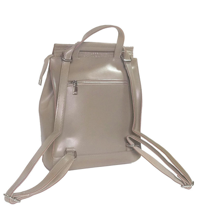 (АРТИКУЛ: 9038/51) ЖЕНСКИЙ РЮКЗАК СРЕДНЕГО РАЗМЕРА, НАТУРАЛЬНАЯ КОЖА ПОД КРОКОДИЛА, БЕЖЕВЫЙ "КОФЕ С МОЛОКОМ"