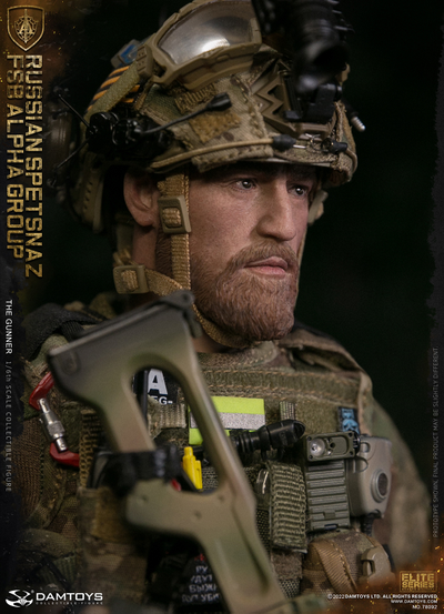 Пулеметчик спецназа "Альфа" - КОЛЛЕКЦИОННАЯ ФИГУРКА 1/6 scale RUSSIAN SPETSNAZ FSB ALPHA GROUP GUNNER (78092) - DAMTOYS