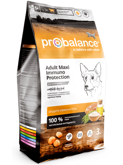Корм Probalance для собак крупных пород, курица 3 кг