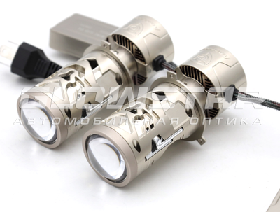 Билед модули Aozoom Mini-Led H4 New 2025 мини линзы, 6000K, 12V, 50/80W