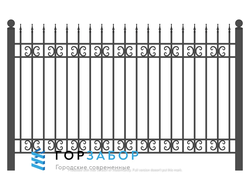 Сварной забор с элементами ковки KSZ15-27 от завода