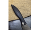 Фрикционный складной нож Канадец Большой сталь дамаск, рукоять G10 черный
