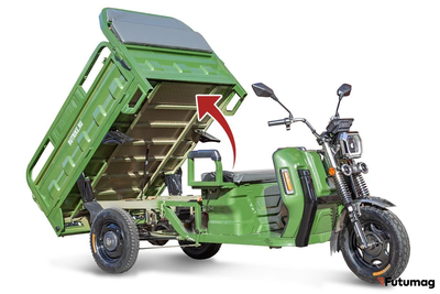 Грузовой электротрицикл Rutrike Маяк 1600 60V1000W зеленый