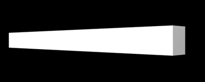 Молдинг Decor Dizain DD621, дюрополимерный, влагостойкий, под покраску, длина 2 м