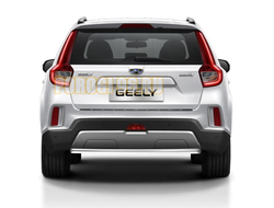 Защита заднего бампера d57 на Geely Emgrand X7 2019-