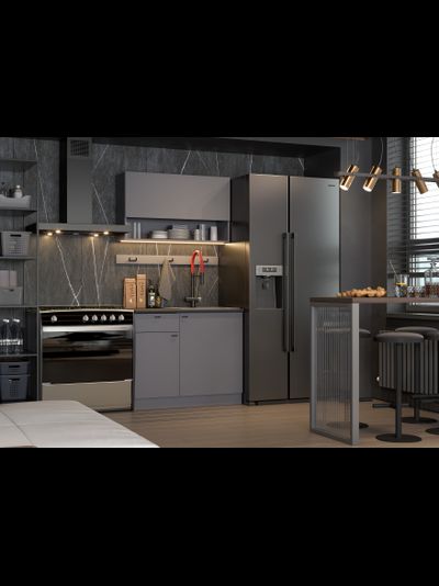 Энни 1,0 м кухонный гарнитур Графит серый