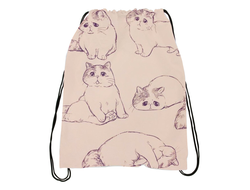 Сумка-мешок для обуви Котики №8