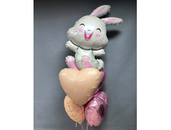 Сет из гелиевых шаров " Веселый зайка"