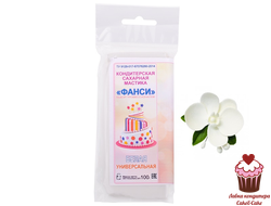 Мастика ФАНСИ БЕЛАЯ цветочная для лепки, 100г