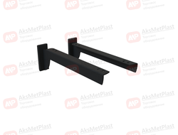 MB-2252DX/SX Полкодержатель прямой под полку L=250 мм цвет черный левый/правый