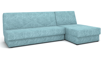 ДВУСПАЛЬНЫЙ РАСКЛАДНОЙ ПРУЖИННЫЙ УГЛОВОЙ ДИВАН-КРОВАТЬ НЕВАДА, НА НОЖКАХ, МЕТАЛЛОСКЕЛЕТ, СО СПАЛЬНЫМ МЕСТОМ И МЕХАНИЗМОМ КЛИК-КЛЯК, БЕЗ ПОДЛОКОТНИКОВ