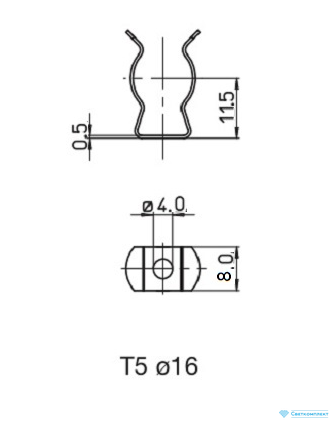 Клипса для ламп Т5 Китай