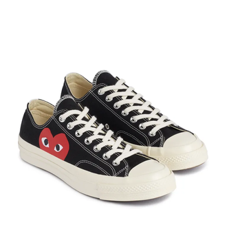 КЕДЫ CONVERSE PLAY COMME DES GARCONS черные низкие